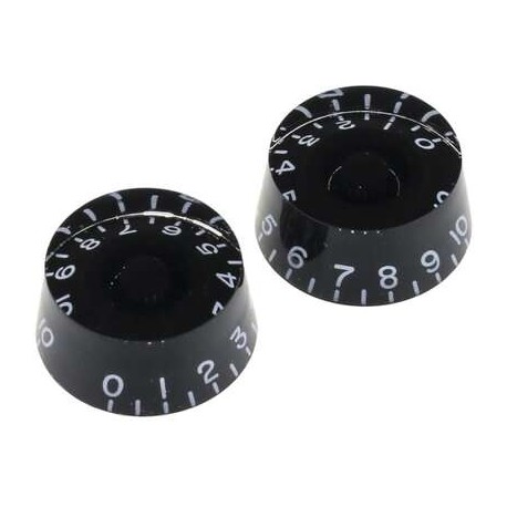 Knob 1/4" Shaft Black Right Speed