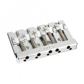 Fender HiMass 5-String Bass Narrow Bridge Assembly With Brass Saddles, Chrome 0994410000