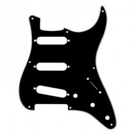 Pickguard, Stratocaster S/S/S, 8-Hole Mount, Black, 3-Ply 0991358000