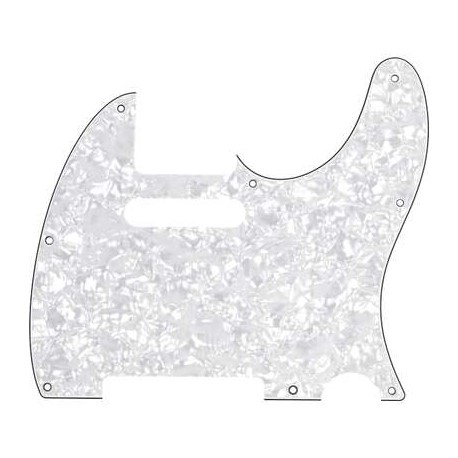 Telecaster Pickguard, 8-Hole Mount, White Pearl, 4-Ply 0992150000