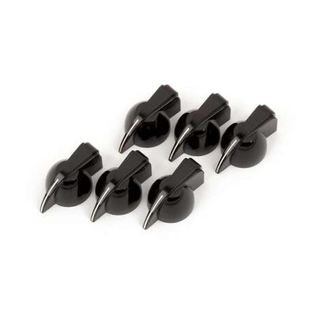 Chicken Head Amplifier Knobs Pure Vintage Black, (6) 0990935000