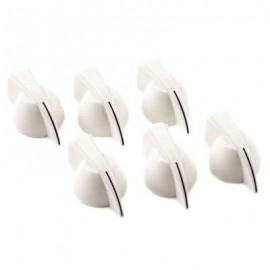 Chicken Head Amplifier Knobs, (6), White 0073688049