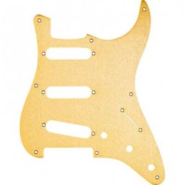 Pickguard Stratocaster S/S/S, 8-Hole Mount Gold Anodized Aluminum 1-Ply 0992143000
