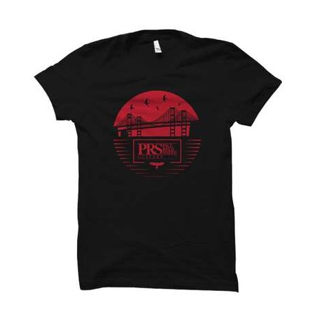 Camiseta Bay Bridge - Black/Red L