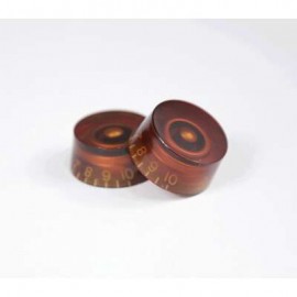 Knob, Plastic, 1/4" Shaft Amber Right PRS Speed