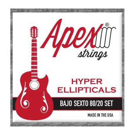 BXB2892 Apex "Hyper Ellipticals" Bajo Sexto Bronze Set