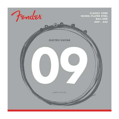 Classic Core Electric Guitar Strings 255L Nickel-Plated Steel Ball Ends (.009-.042) 0730255403