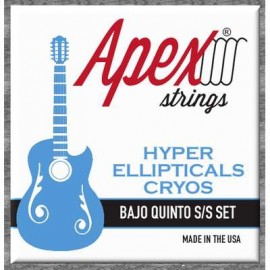 SXB2874 Apex "Hyper Ellipticals Cryos" Bajo Quinto Stainless Steel Set