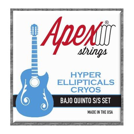 SXB2874 Apex "Hyper Ellipticals Cryos" Bajo Quinto Stainless Steel Set