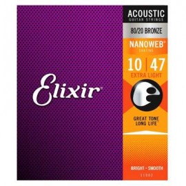 Elixir Nanoweb Acustica (.10-.047) 11002