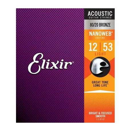 Elixir Nanoweb Acustica (.12-.053) 11052